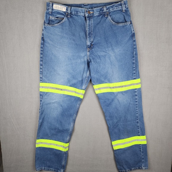 bulwark Other - Bulwark Mens 40x34 Blue High Visibility Reflective Workwear Jeans